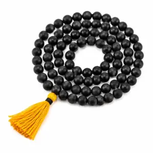 Black Wooden Meditation Mala (108 Beads)