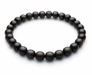 Matte Black Bead Bracelet