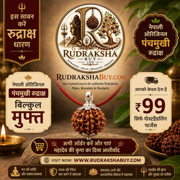5mukhi 5 Mukhi Rudraksha With Kunda