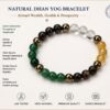 image (77) Natural Dhyana Yog Bracelet with Healing Crystal Beads | Meditation & Spiritual Wellness Bracelet for Men & Women | Lab Tested